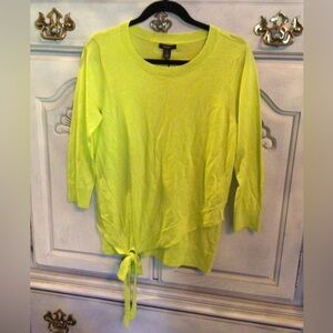 HALOGEN/ GREEN KNIT TOP